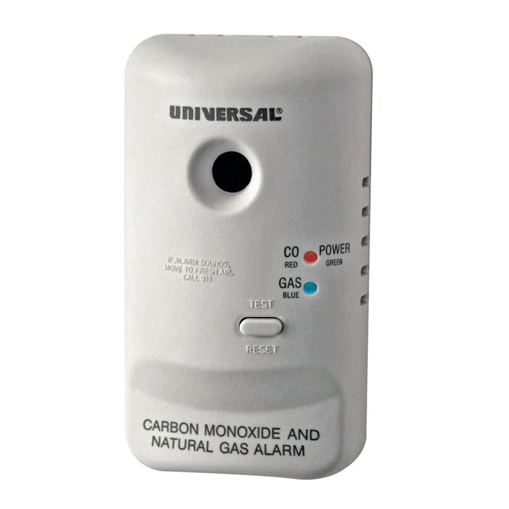 Carbon monoxide and natural gas plug-in alarm.