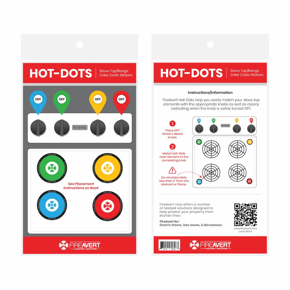 Get Hot-Dots from FireAvert to identify stove elements and improve fire safety.