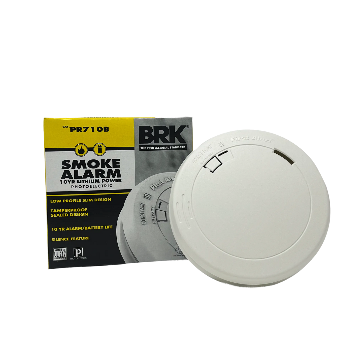 First Alert Battery Smoke Alarm | Photoelectric | 10-Year Battery