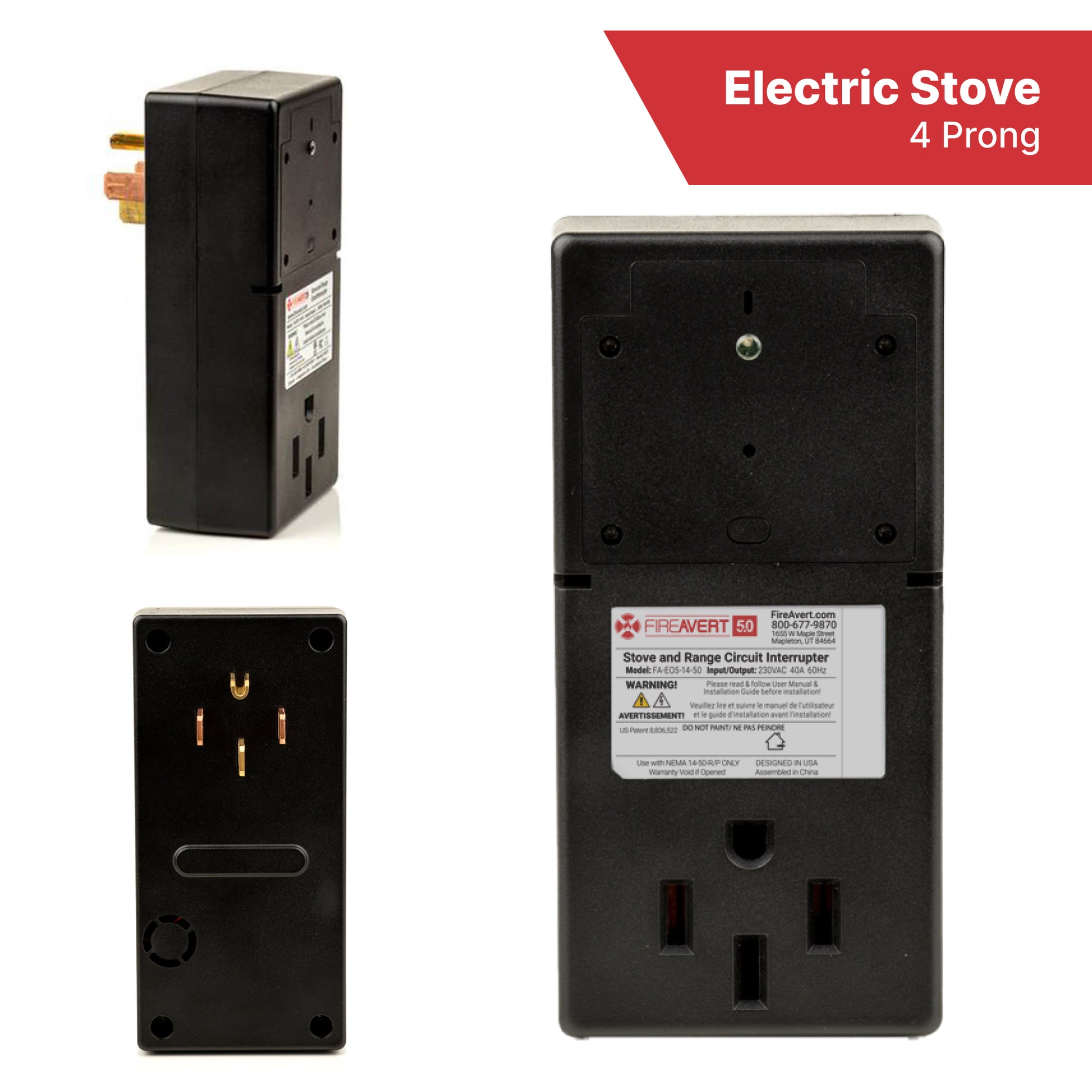 FireAvert prevents fires and works with any stove.