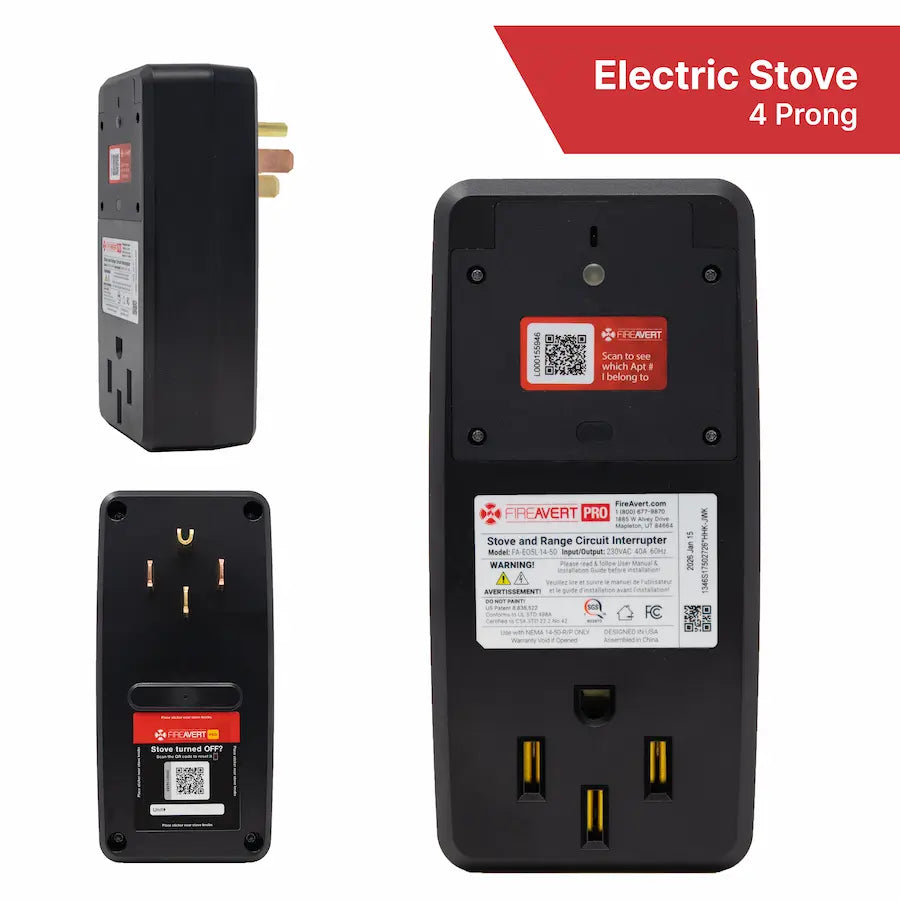 FireAvert prevents fires and works with any stove.