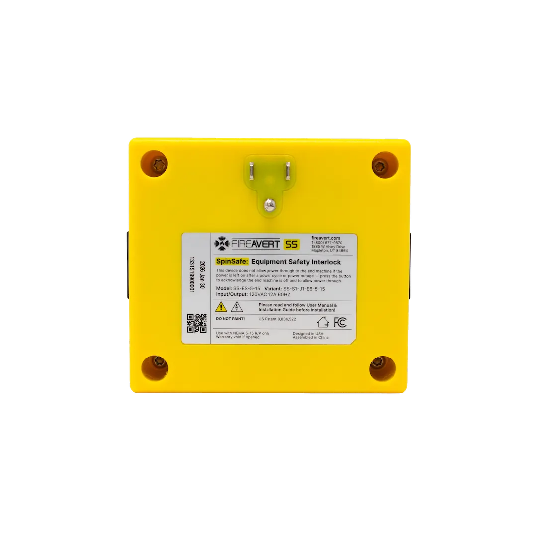FireAvert's SpinSafe device protects workers from harm with lockout/tagout technology